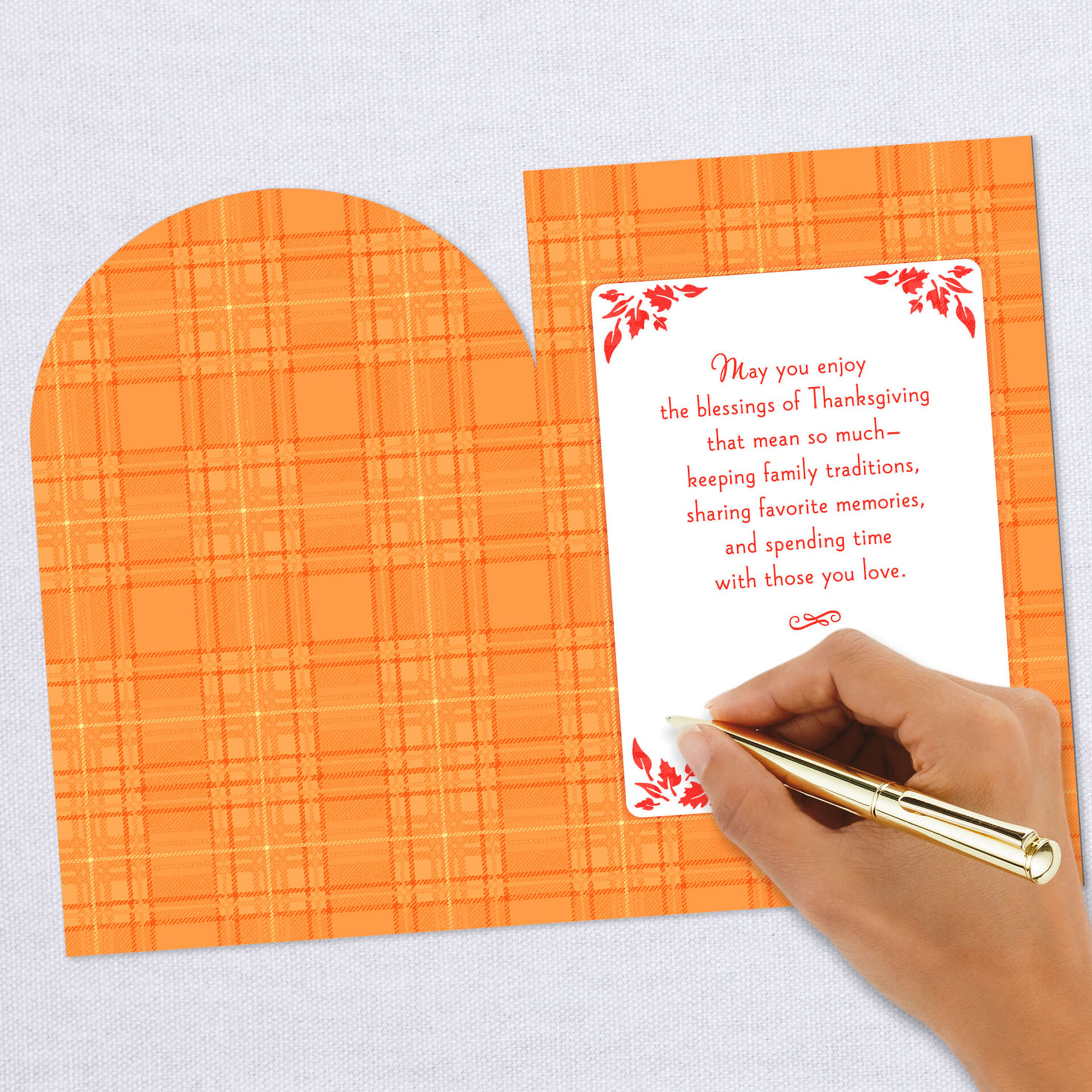 Enjoy the Blessings of the Holiday Thanksgiving Card - Greeting Cards