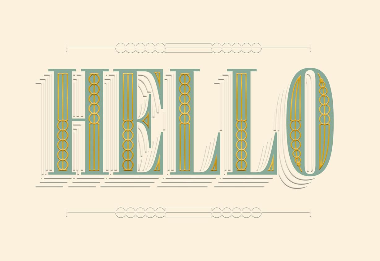 Hello Blank Thinking of You Card