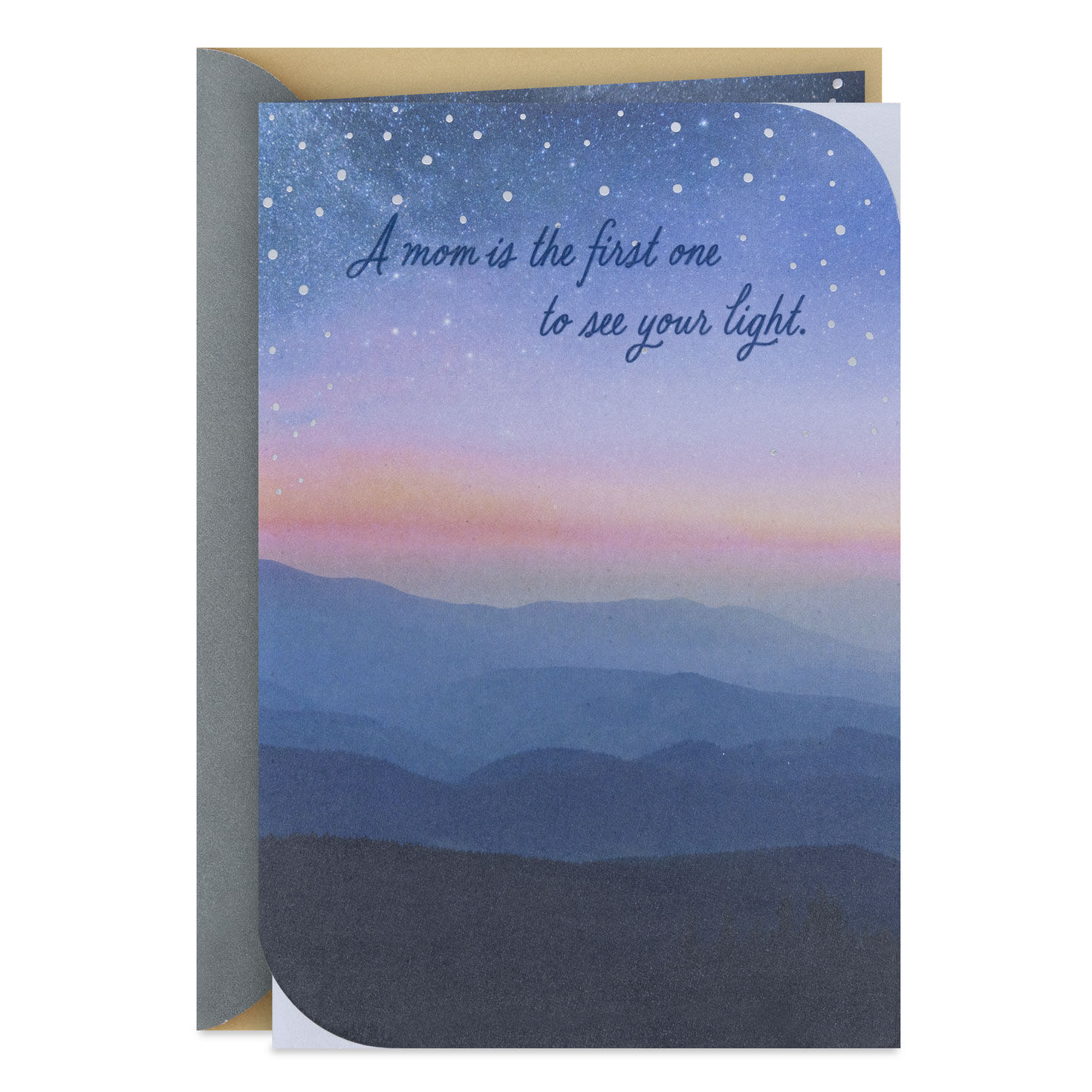She'll Always Shine Bright in Your Heart Sympathy Card for Loss of Mom