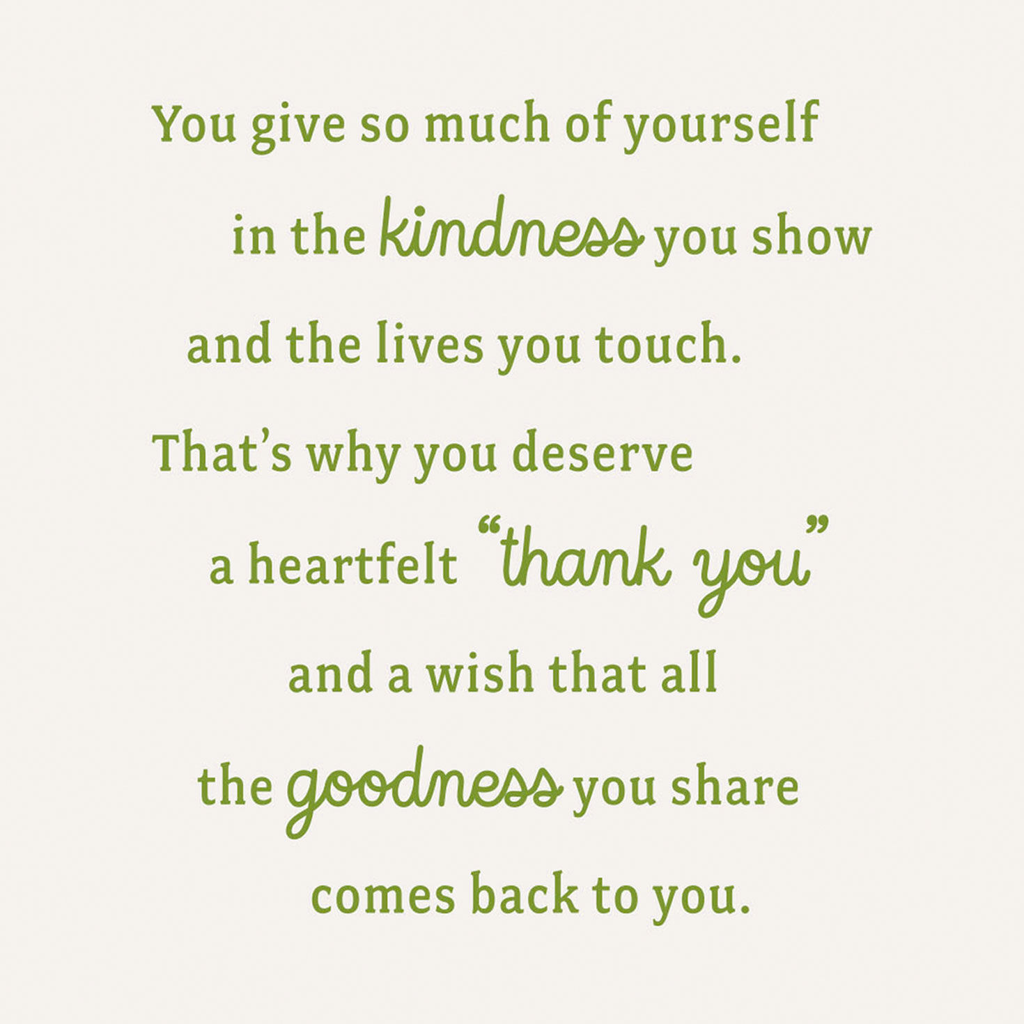 Your Kind Heart Thank-You Card for only USD 3.99 | Hallmark
