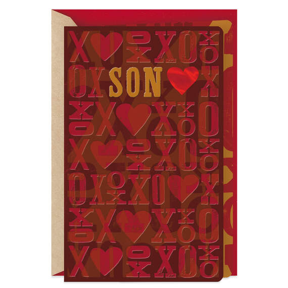 So Many Reasons to Be Proud Valentine's Day Card for Son, , large image number 1