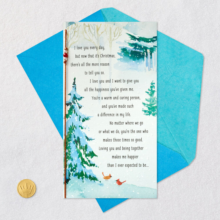 Once in a Lifetime Love Romantic Christmas Card, , large image number 6