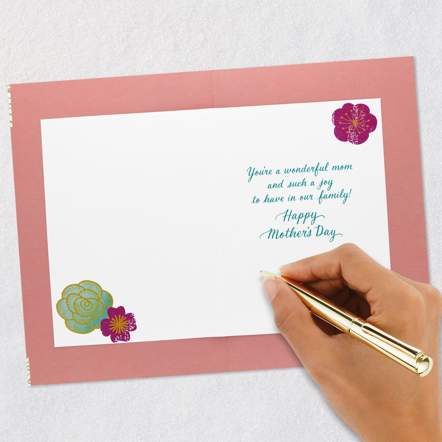 Flowers on Pink Daughter-in-Law Mother's Day Card  image number 6