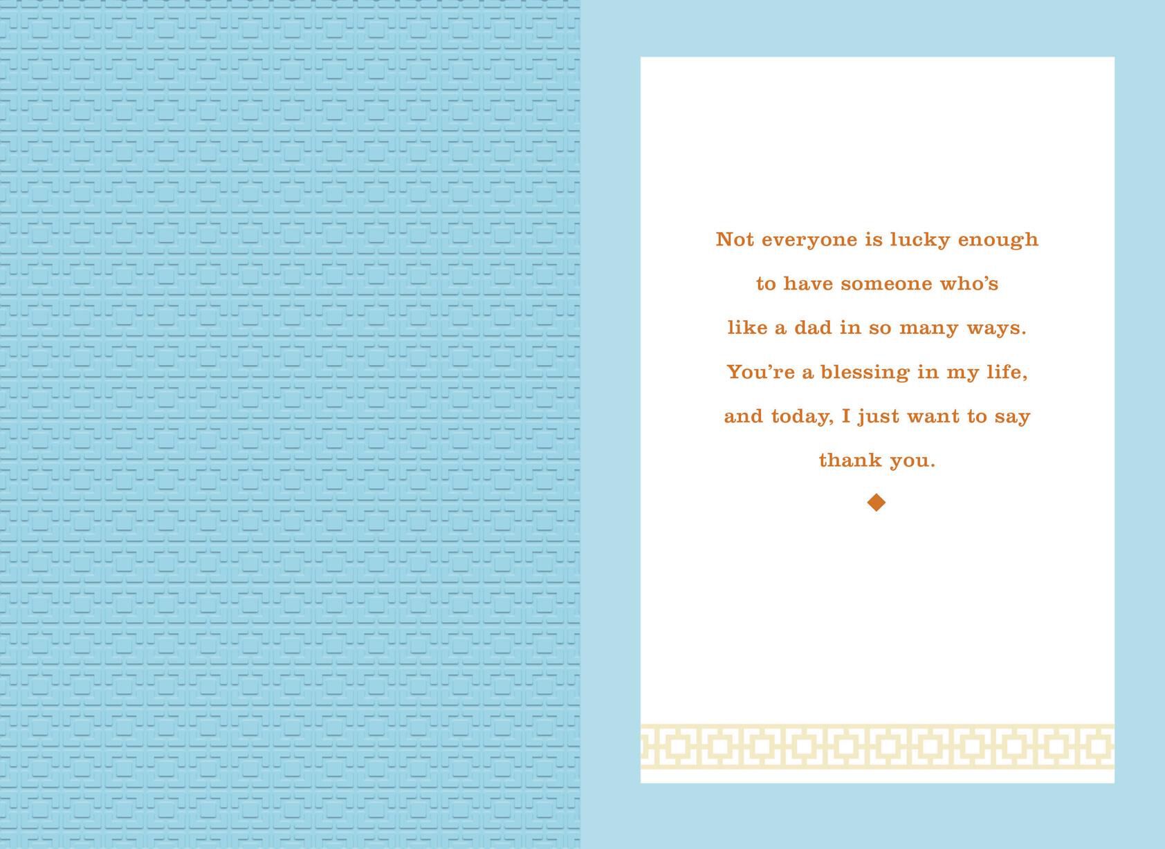 Like a Dad You're a Blessing Father's Day Card