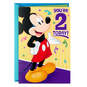 Disney Mickey Mouse Musical 2nd Birthday Card With Light, , large image number 1