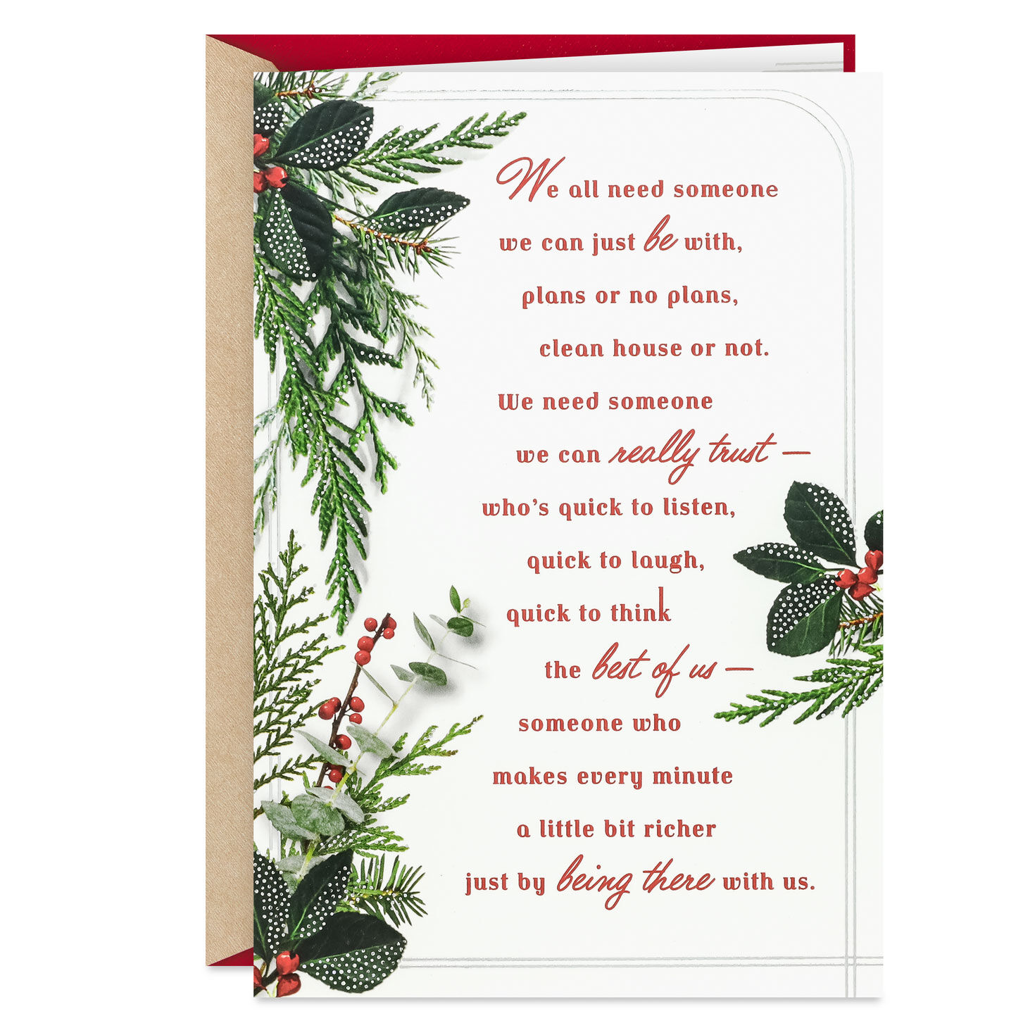 Grateful for the Times We Spend Together Christmas Card
