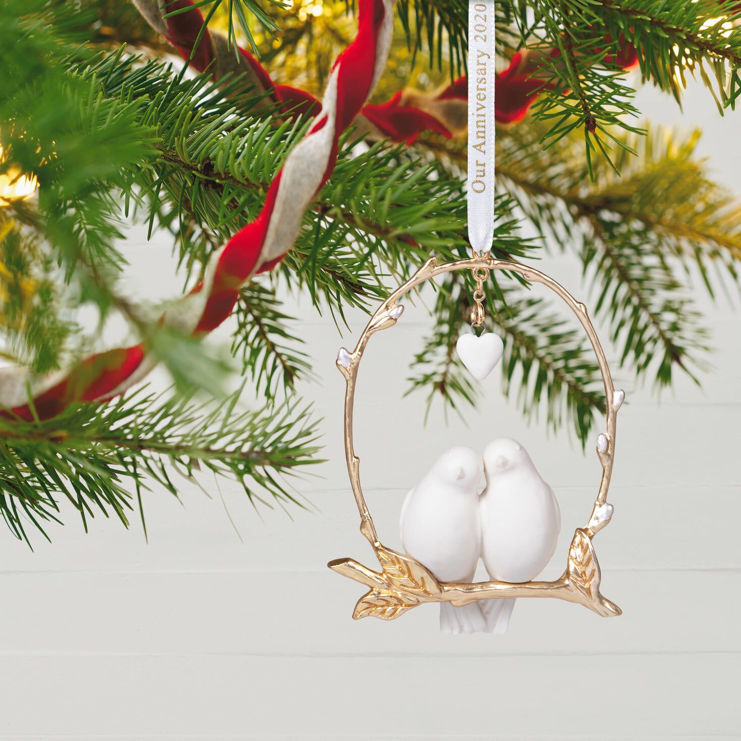 50th wedding anniversary christmas tree ornament