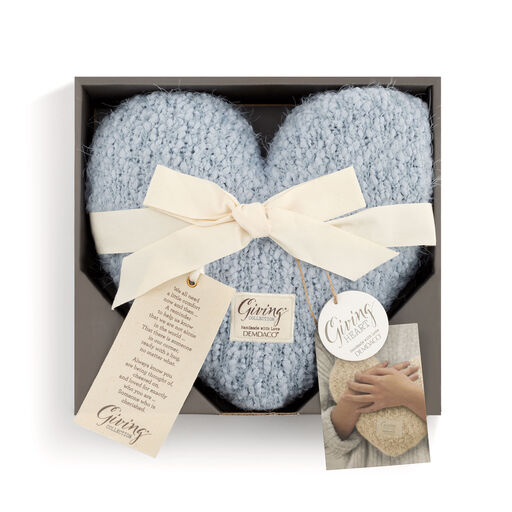 Demdaco Soft Blue Giving Heart Pillow, 