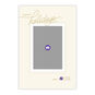 Cream Frame With Gold Holiday Photo Card Card Front indicating personalization image number 5