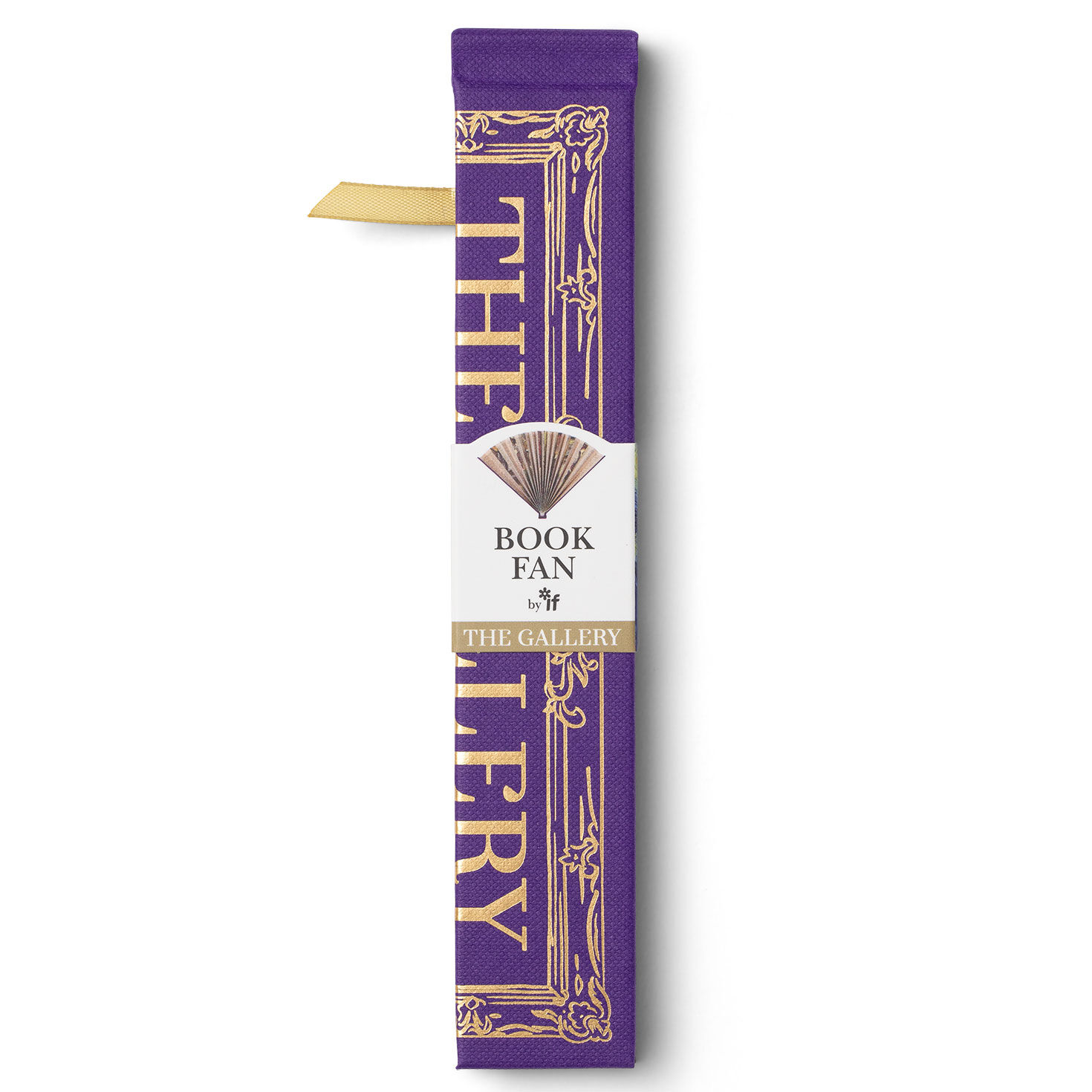 Art Gallery-Themed Folding Paper Fan package image number 1