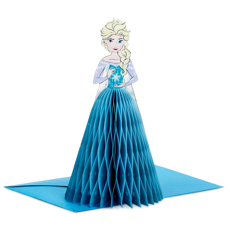 Disney Frozen Elsa You Are Pure Magic Honeycomb 3D Pop-Up Card