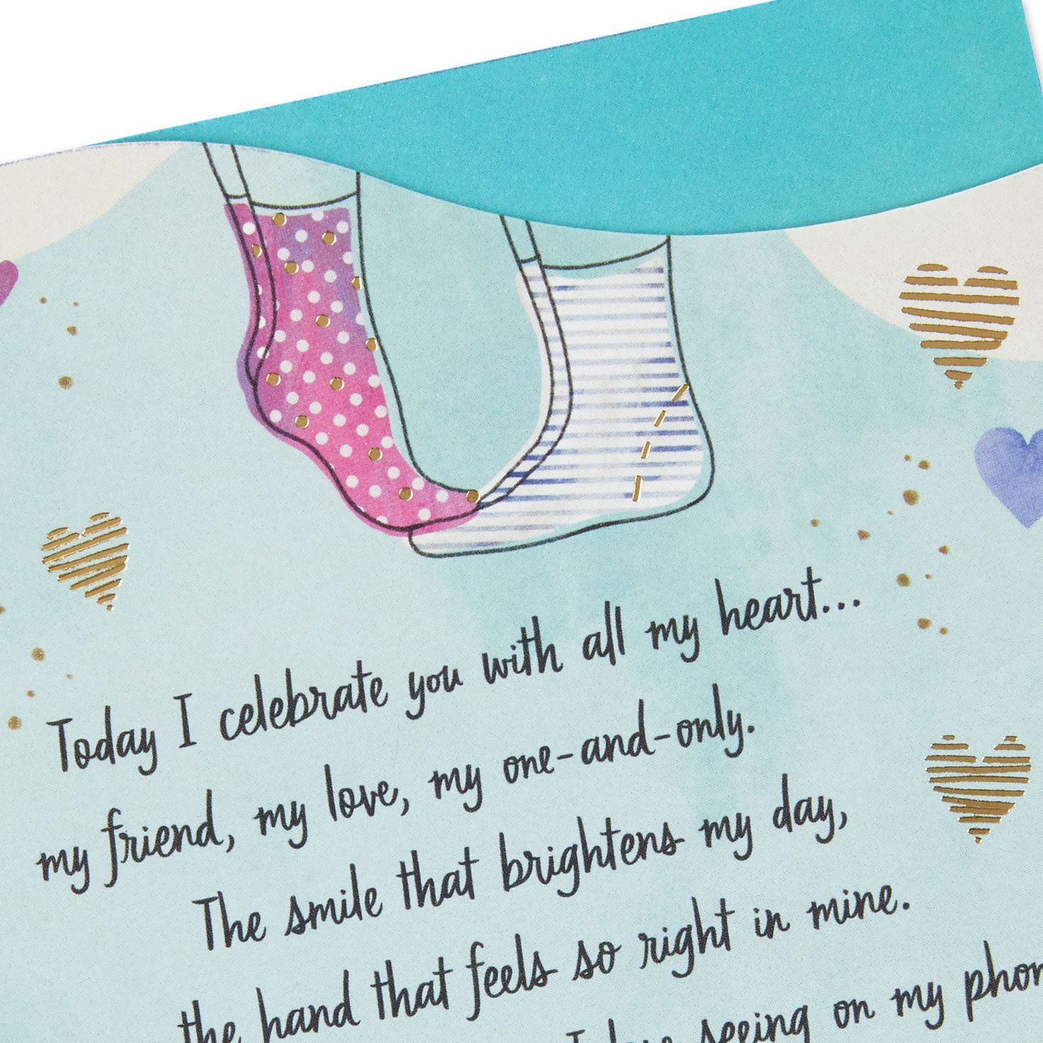 I Celebrate You With All My Heart Romantic Birthday Card, , large image number 5