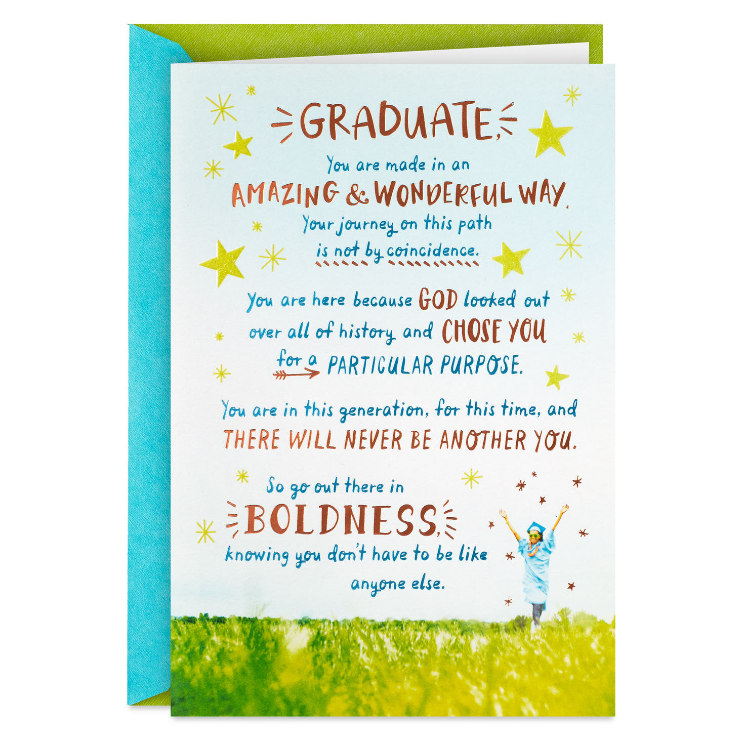 The Best Is Yet to Be Religious Graduation Card