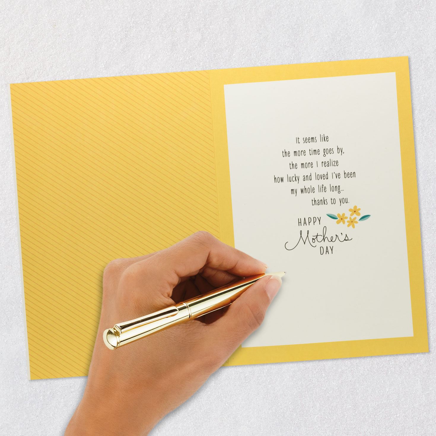 Birds on Branch Mom Mother's Day Card from Daughter Signing card image number 6