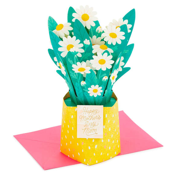 Daisy Bouquet 3D Pop-Up Mother's Day Card for Mom