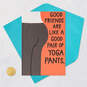Good Friends Are Like Good Yoga Pants Funny Card, , large image number 5