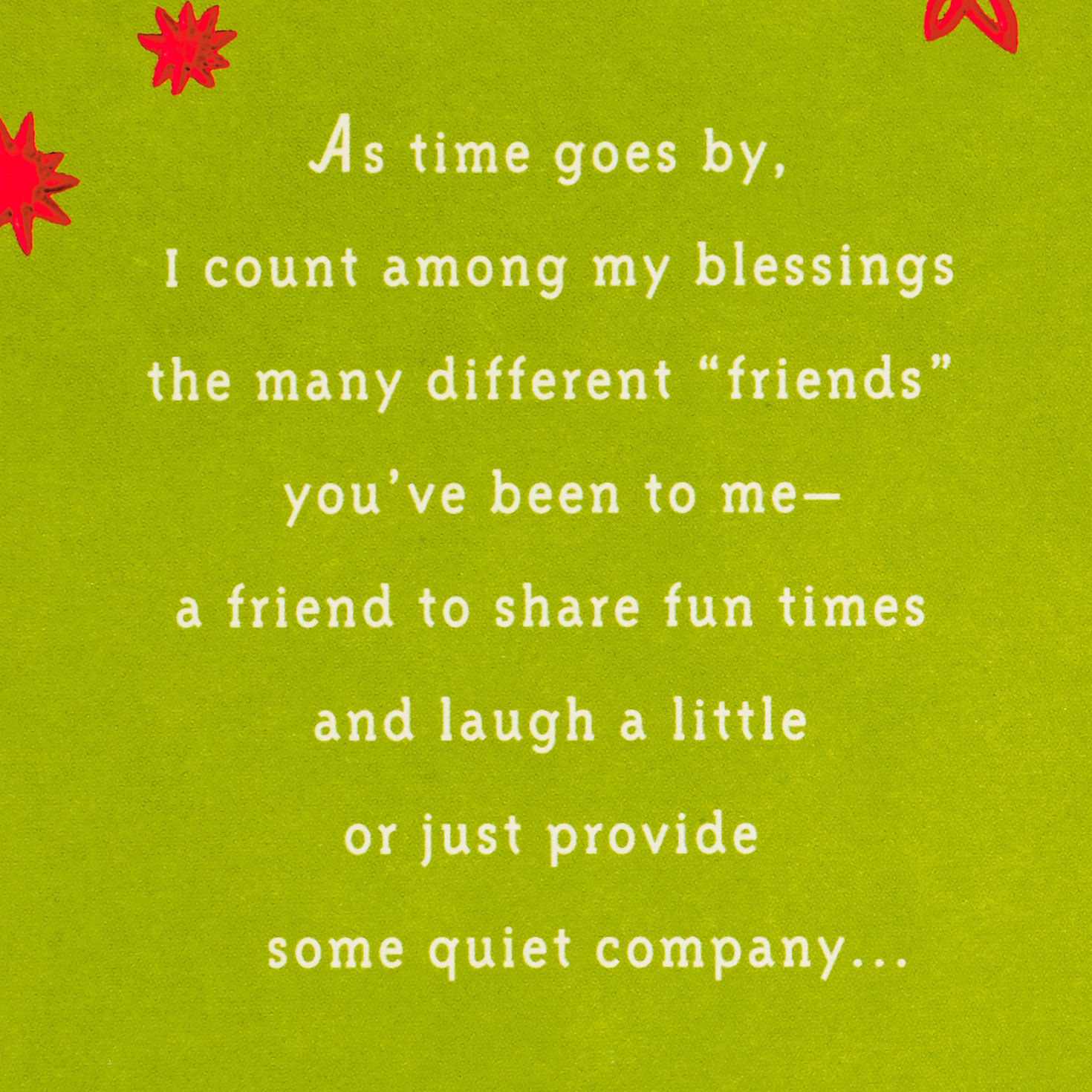 Cardinals and Poinsettias Christmas Card for Friend Sentiment image number 2