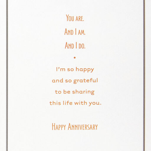 So Happy and So Grateful Anniversary Card for Husband, 