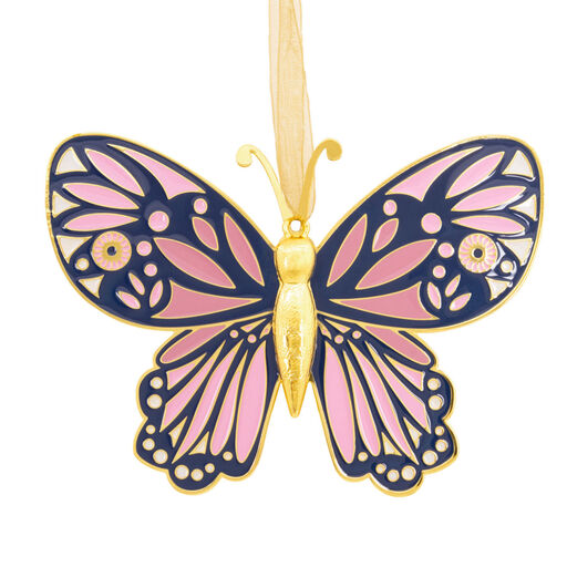 Signature Butterfly Premium Metal Hallmark Ornament, 