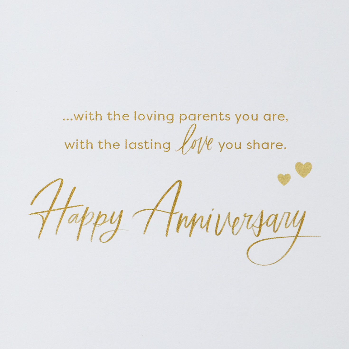 Ripples on Gold Anniversary Card for Parents Sentiment image number 3