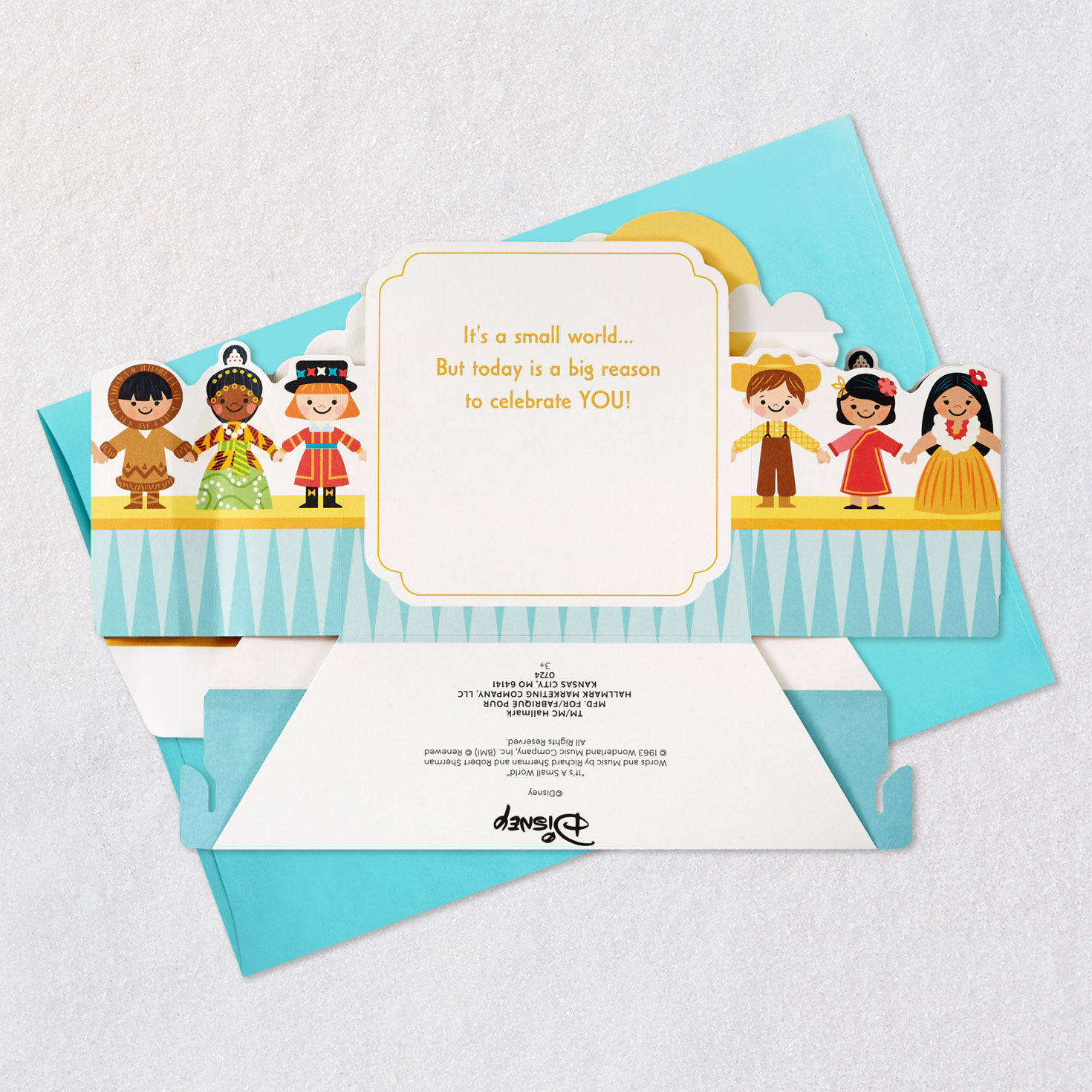 Disney It’s a Small World Celebrating You Musical 3D Pop-Up Card With Motion for only USD 12.99 | Hallmark