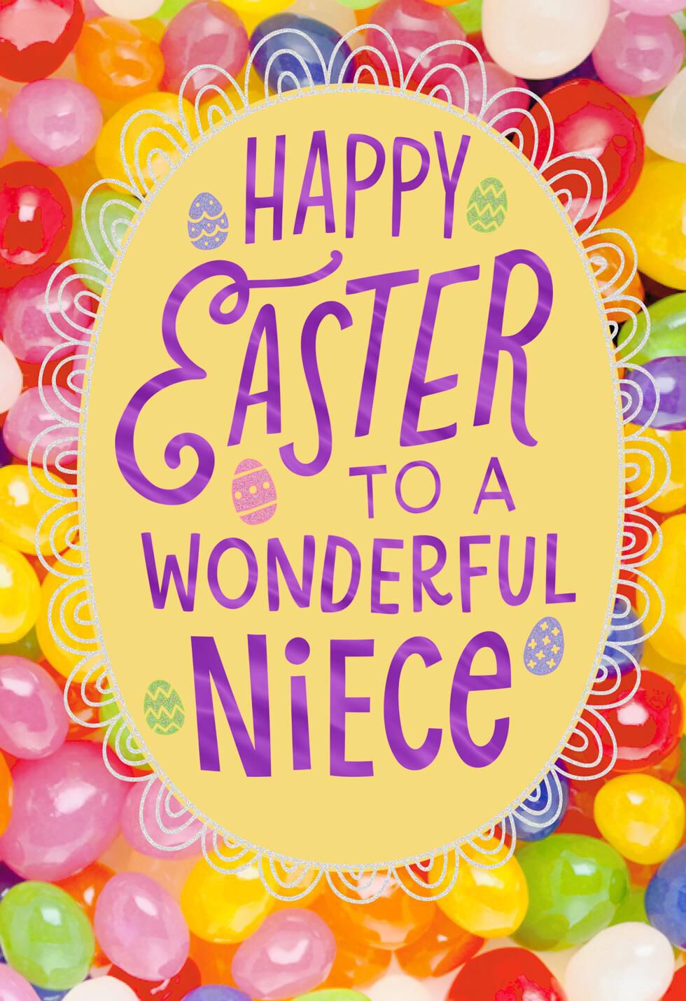 Jelly Beans Easter Card for Niece