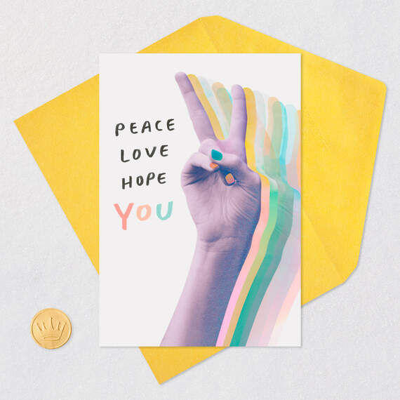 Peace, Love, Hope, You Congratulations Card, , large image number 5