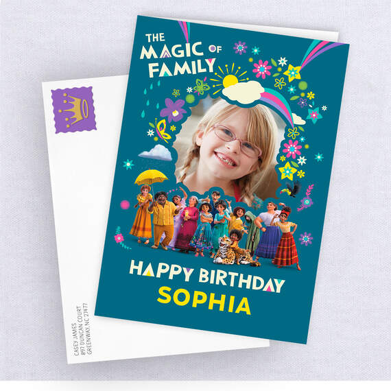 Personalized Disney Encanto Magic of Family Birthday Photo Card, , large image number 4