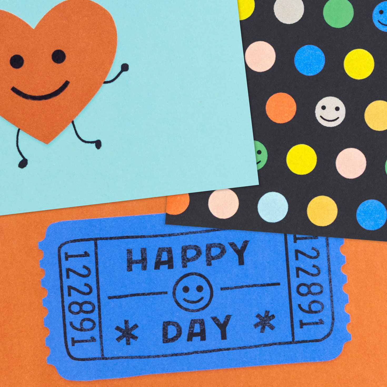 Happy Day Blank Mini Note Cards Assortment Pack upclose view image number 6