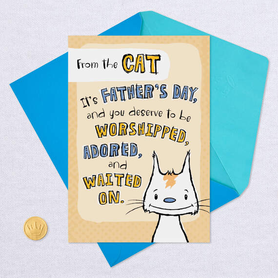 Being Me Funny Father's Day Card From Cat, , large image number 5