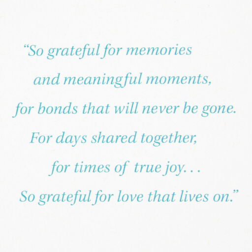 Love and Memories Live On Sympathy Card, 