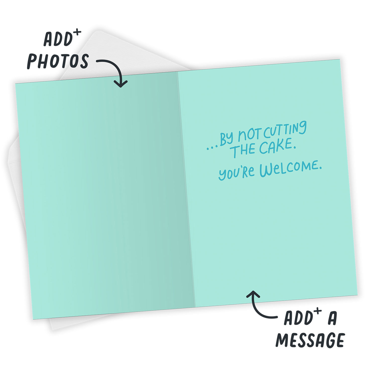 Cake Hack Funny Custom Birthday Card, , large image number 3