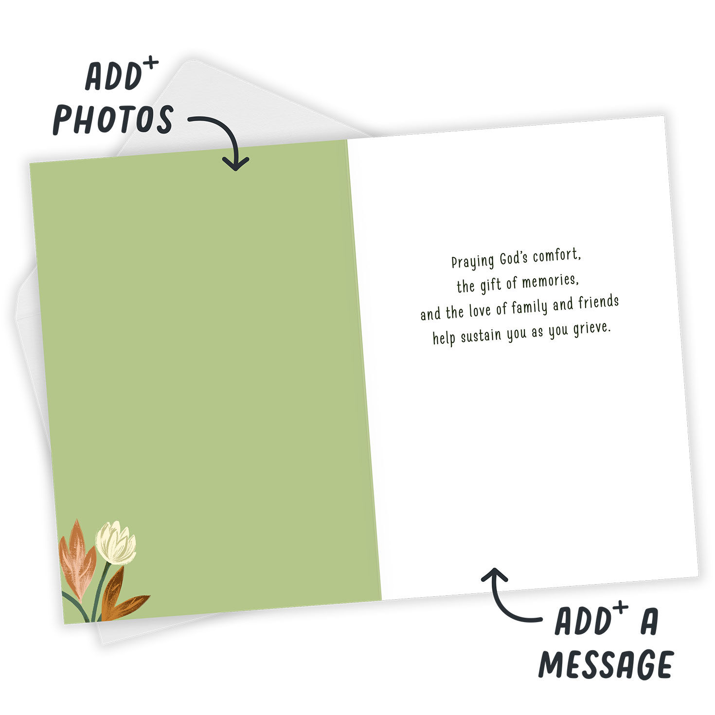 Botanical Blooms Religious Custom Sympathy Card for only USD 4.99 | Hallmark