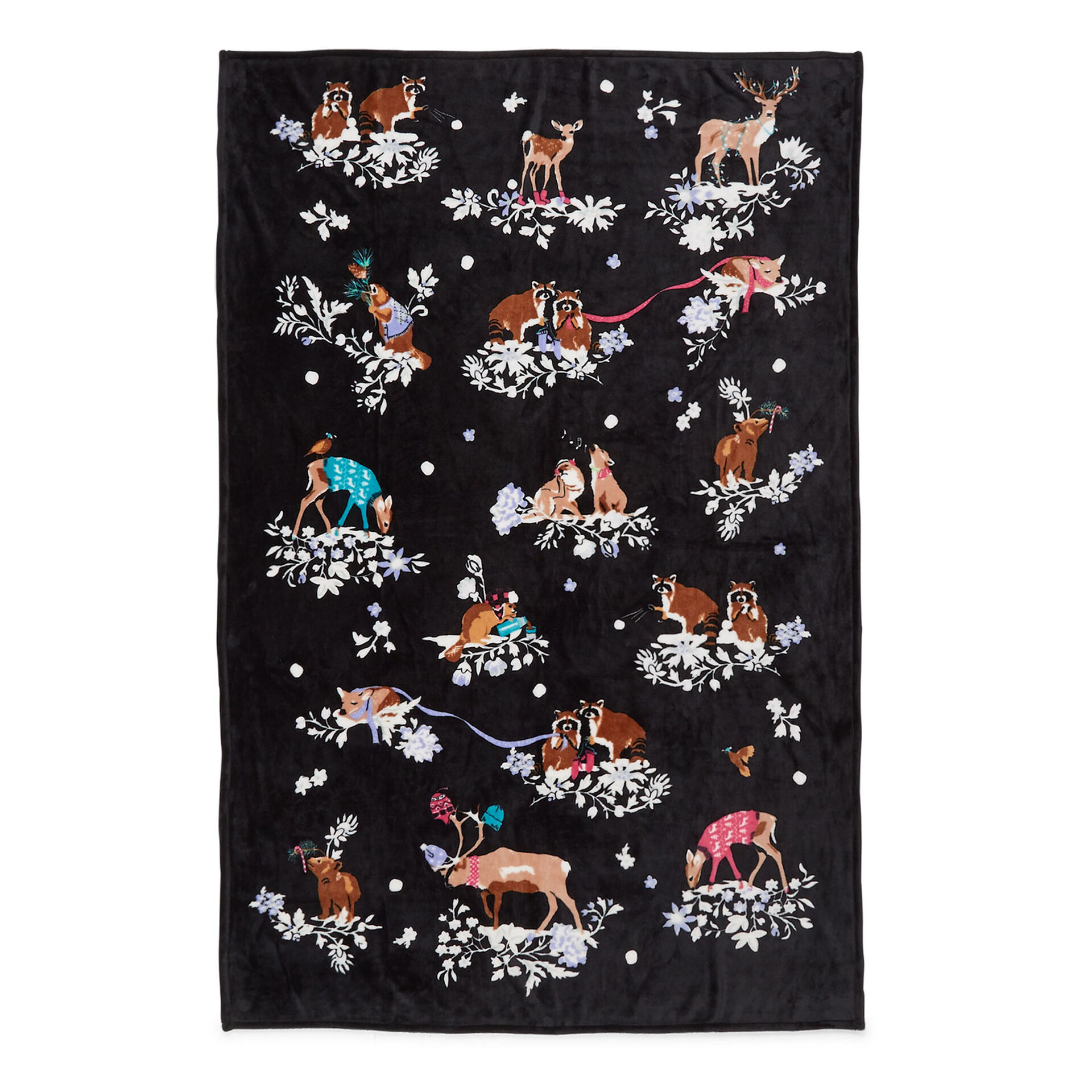 Vera Bradley Throw Blanket in Merry Mischief, 50x80 Pillows