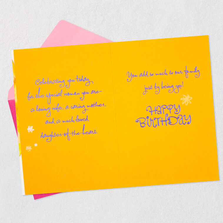 Loving Wife, Caring Mother Birthday Card for Daughter-in-Law, , large image number 4