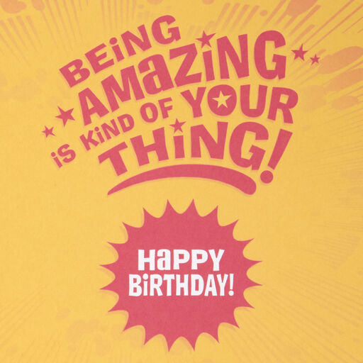 Marvel Avengers Kids 4th Birthday Card With Magnets, 