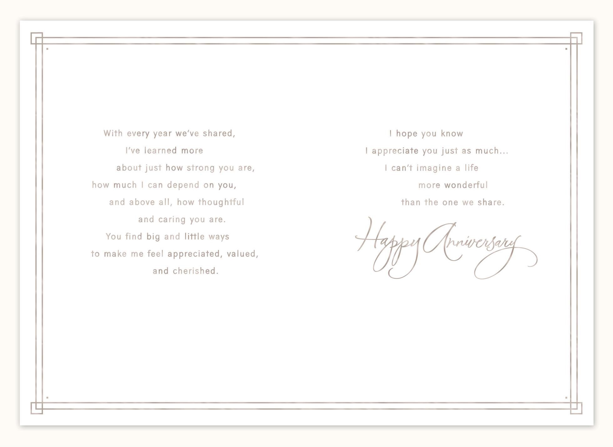 Love Sharing Life With You Anniversary Card