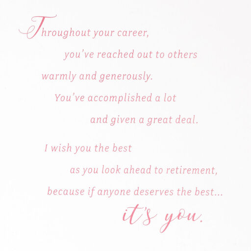 You Deserve the Best Retirement Card, 
