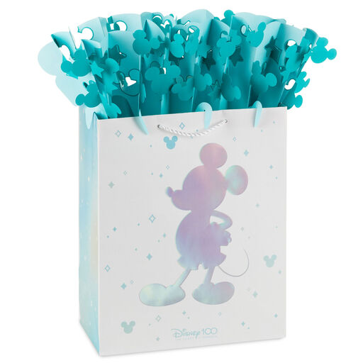 13" Disney 100 Years of Wonder Large Gift Bag With WonderFill Topper, 