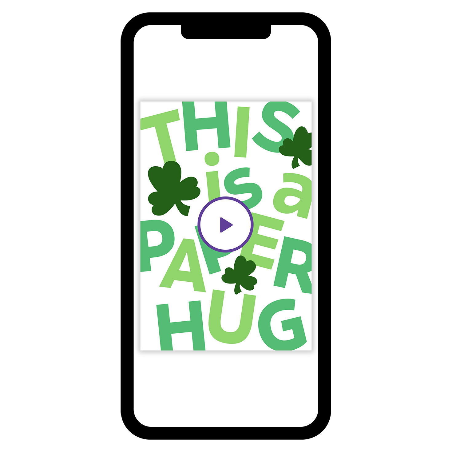Paper Hug St. Patrick's Day eCard