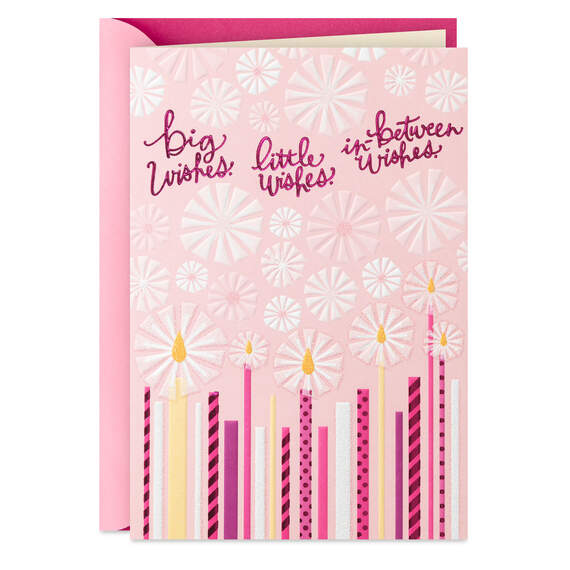 Big, Little and In-between Wishes Birthday Card