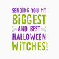 Tabby Kitten with Witch's Hat Halloween Card Sentiment image number 2