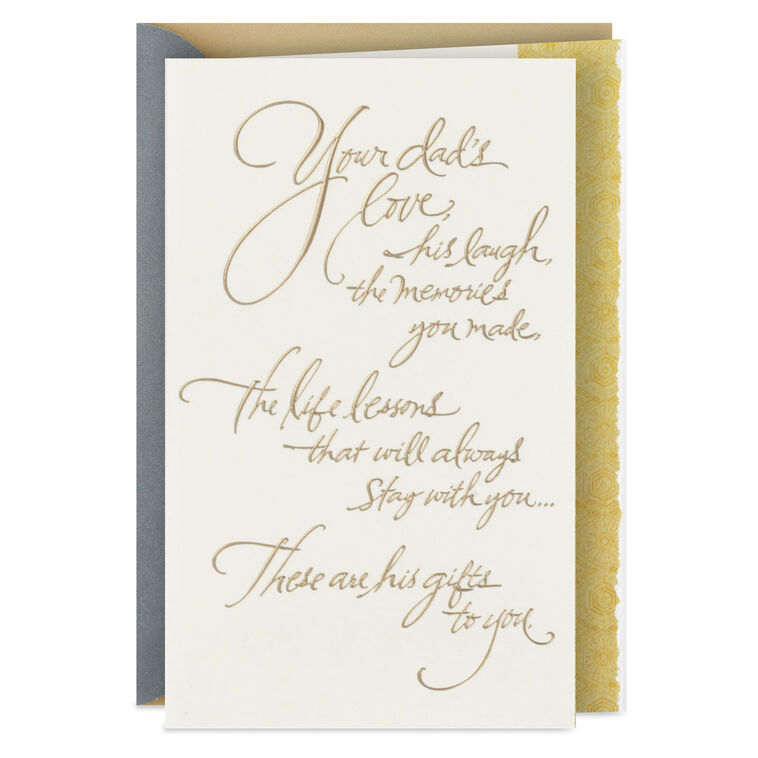 Memories and Stories Sympathy Card for Loss of Dad