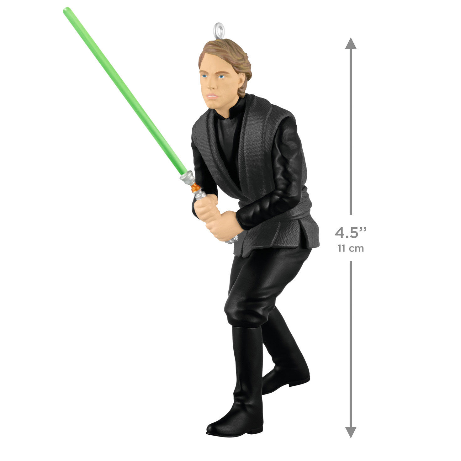 Star Wars Jedi Luke Skywalker Keepsake Ornament measurement image number 3