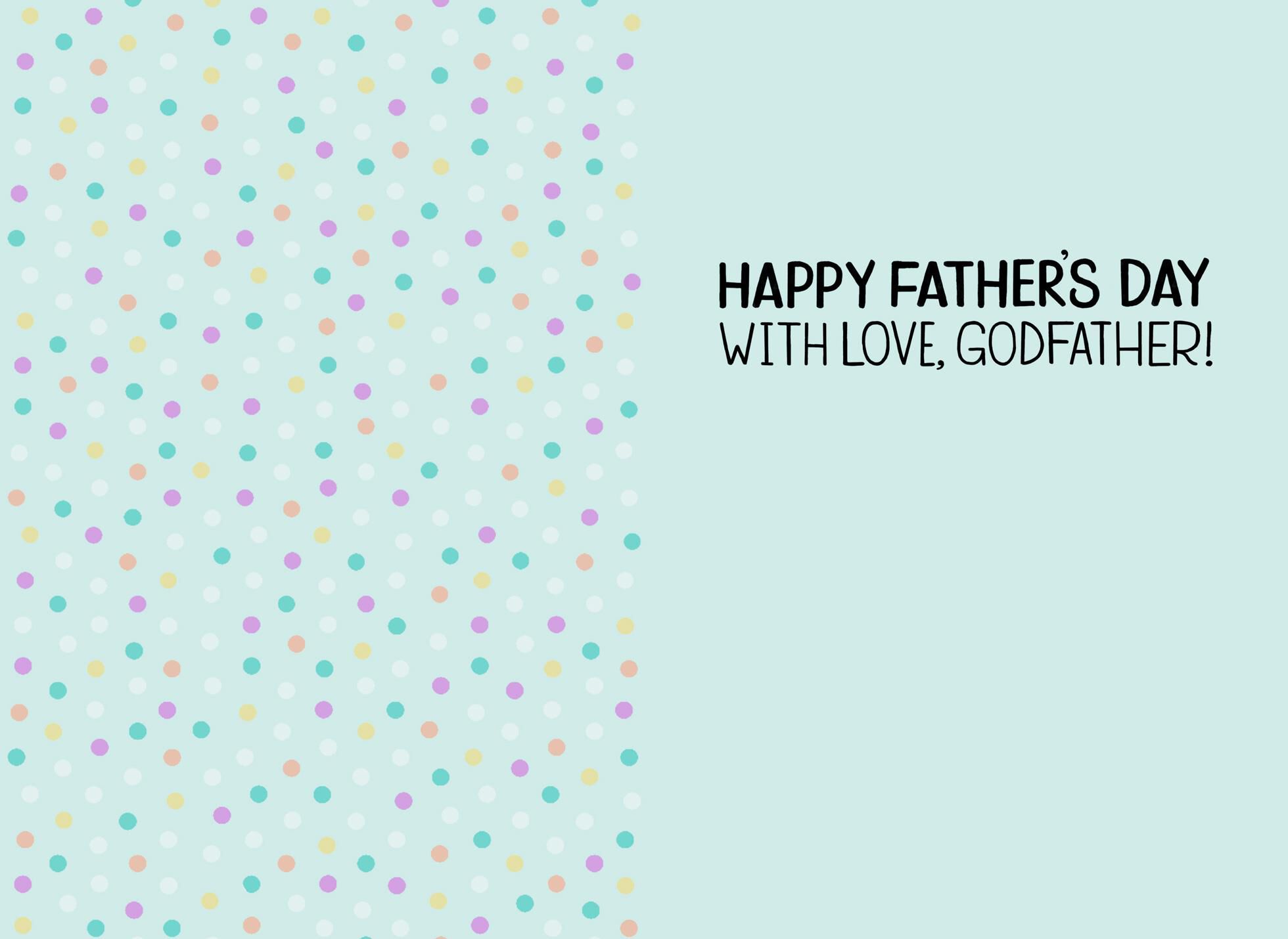 Smiling Sun Father's Day Card for Godfather