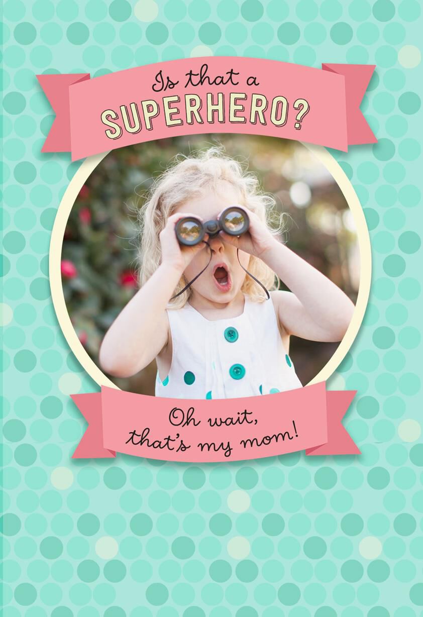 Superhero Mom Mother's Day Card