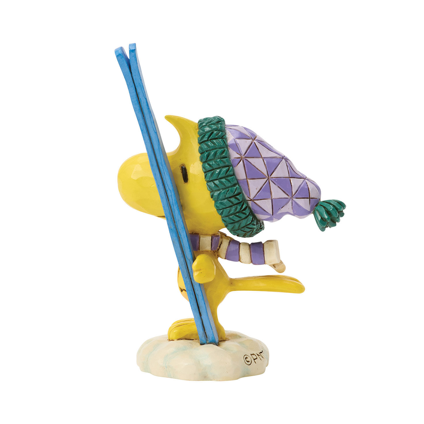 Jim Shore Peanuts Woodstock With Skis Statue side image number 3