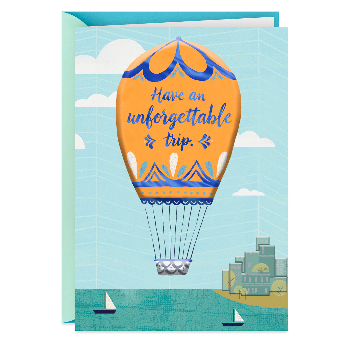 Hot Air Balloon Bon Voyage Card - 