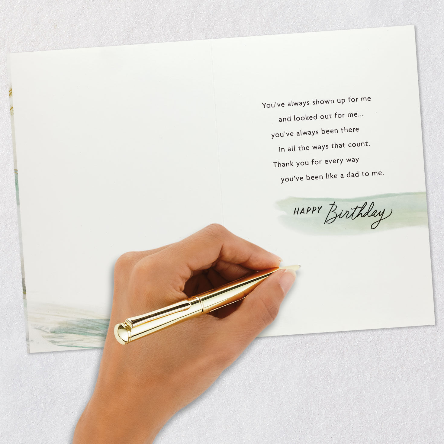 You're Like a Dad Birthday Card for Father Figure Signing card image number 6