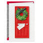 Merry Christmas Front Door With Wreath Christmas Card, , large image number 1